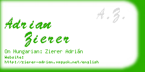 adrian zierer business card